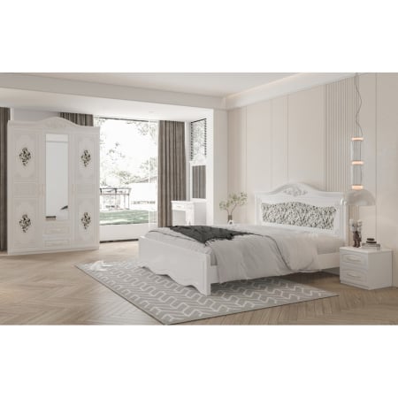 Dormitor ZQB-811, 3 USI, Alb [2]