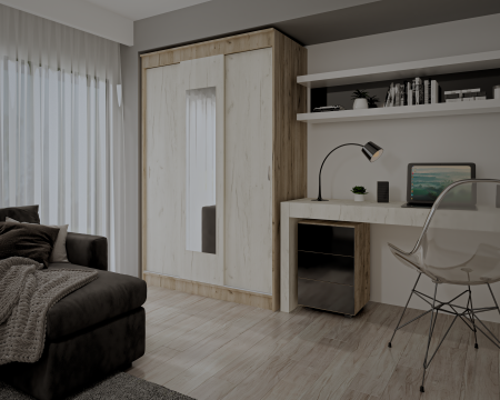 Dulapuri dormitor - Dressing Basia Ro Stejar K002+K001