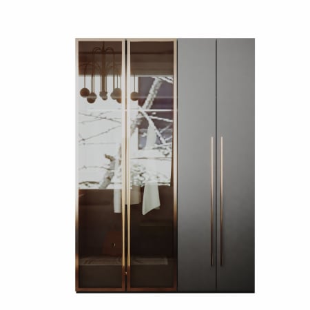Dressing gri+auriu Montreal 160x55x200cm [6]