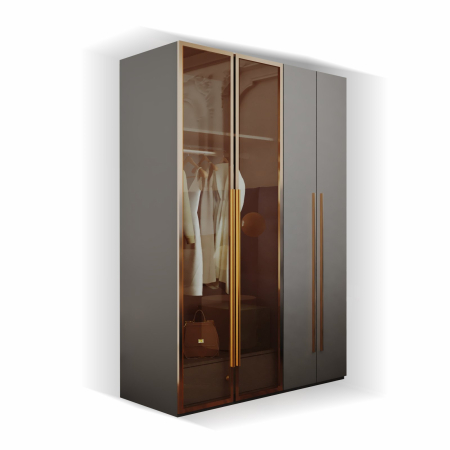 Dressing gri+auriu Montreal 160x55x200cm [5]