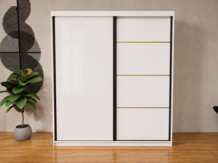 Mobila dormitor - Dressing Velvet Gold, ALB