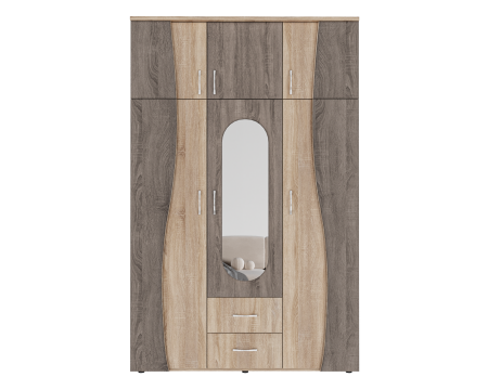 Dulap 3U S 120x50x198cm Sonoma+Truffe [3]