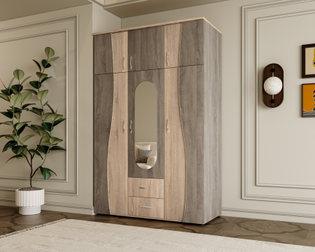 Dulap 3U S 120x50x198cm Sonoma+Truffe [1]