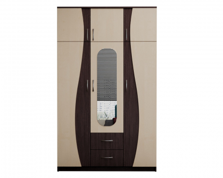 Dulap 3U "S" FS, 120x50x198cm wenge+mesteacan [6]
