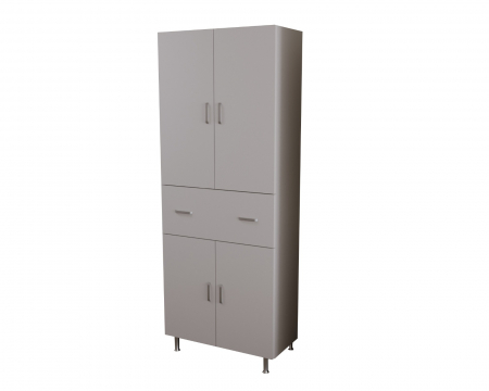Dulap 4Usi -1S , 70x35x180 cm Alb [5]