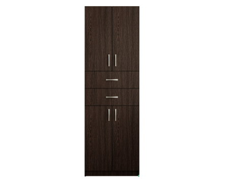 Dulap wenge pentru dormitor KSC-11 Ro, 60x37x196 cm cu 2 sertare [7]