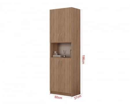 Dulap KSC-5 RO, 60x37x196 cm, Sonoma [8]
