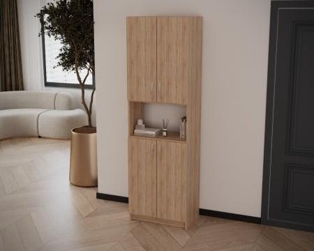 Mobila living - Dulap KSC-5 RO, 60x37x196 cm, Sonoma