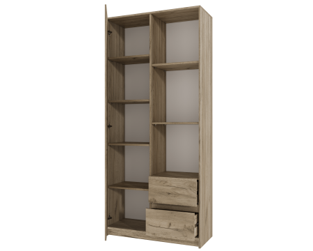 Dulap MP1 - 1U+2S, 80x33x180 cm, Stejar K002 [5]