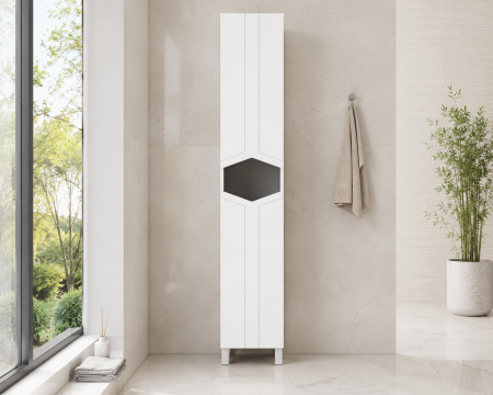Mobilier baie - dulap alb vertical baie Palermo