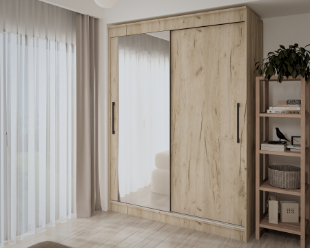 Dulap UC MP2, 150x60x200 cm, Stejar K002 [2]