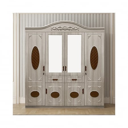 Dulapuri dormitor - Dulap ZQE 017 MDF - 6U+2S, 200x200x50cm