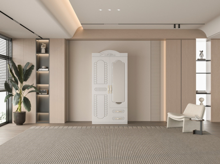 Dulapuri dormitor - dulap 2 uși alb 100x50x200 cm