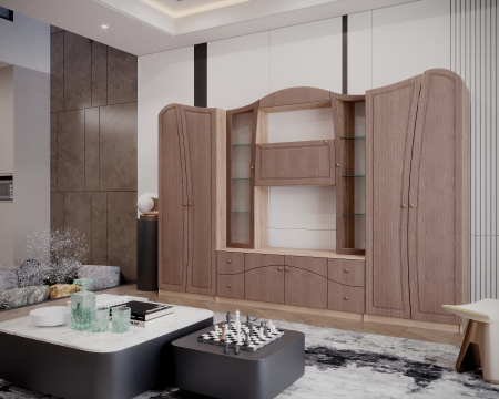 Living Nicole 320x50x208cm Sonoma+Fino Bronze [2]