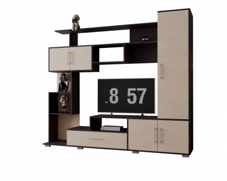 Living Pekin RO Wenge+Mesteacan 210x40x179 cm [7]