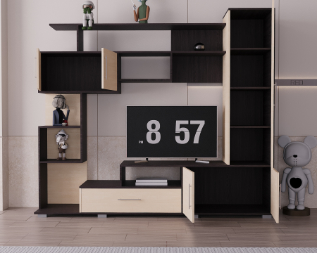 Living Pekin RO Wenge+Mesteacan 210x40x179 cm [4]