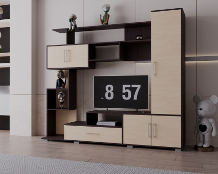 Living Pekin RO Wenge+Mesteacan 210x40x179 cm [2]