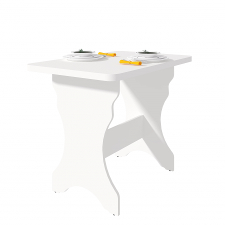 Masa bucatarie  KC-2RO,90x60x73 cm, Alb [2]