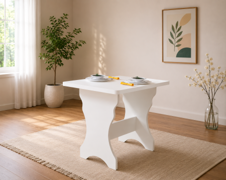 Mic mobilier - Masa Bucatarie  KC-2 UA Alb 90x60x73 cm