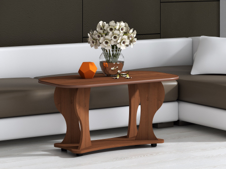 Mobila living - Masa Cafea Prestige, Nuc Inchis