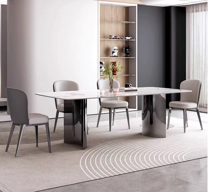 Masa cu scaune living - MASA DINING 624 MARMURA