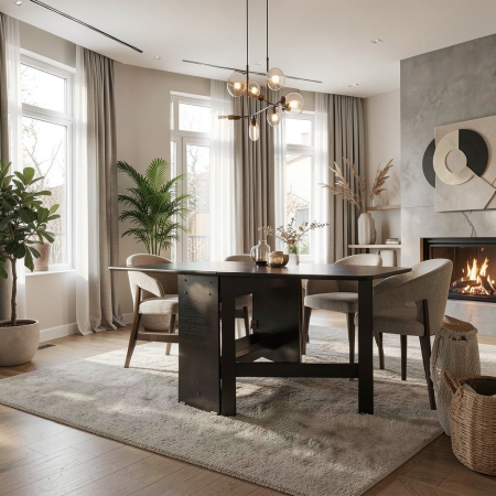 Mobila living - Masa Plianta Ro Wenge 166x80x75 cm