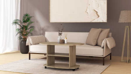 Mobila living - Masuta de Cafea Twist Ro,100x60x54 cm, K002 Stejar