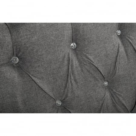 Pat Tapitat Miami 160x200 cm, Suport Saltea Inclus, Culoare Gri Bej [4]