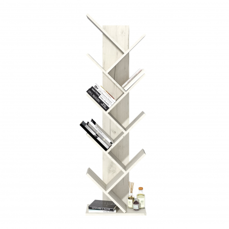 Raft pentru carti, 43x20x143cm, Stejar k001 [1]