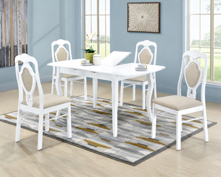 Masa bucatarie - Set Masa RH7211EXT cu 4 RH561C White 150x80x76 cm