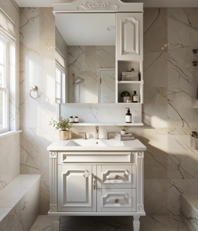 Lavoar baie cu masca - Set mobilier baie 797 80x47x79 cm