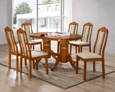 Masa bucatarie - Set RH7017T cu 6RH558C RH Oak 150x90x76 cm