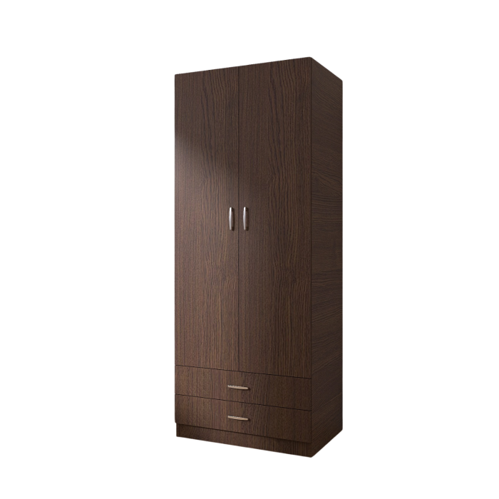 Sifonier cu rafturi si 2 sertare Daria 200x60x50cm, Culoare Wenge, Material Pal 18mm [3]