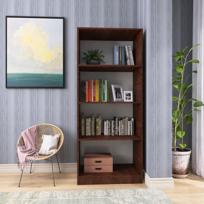 Biblioteca SKY 4 Rafturi, 175x80x40 cm, Culoare Wenge, Pal 18mm [4]