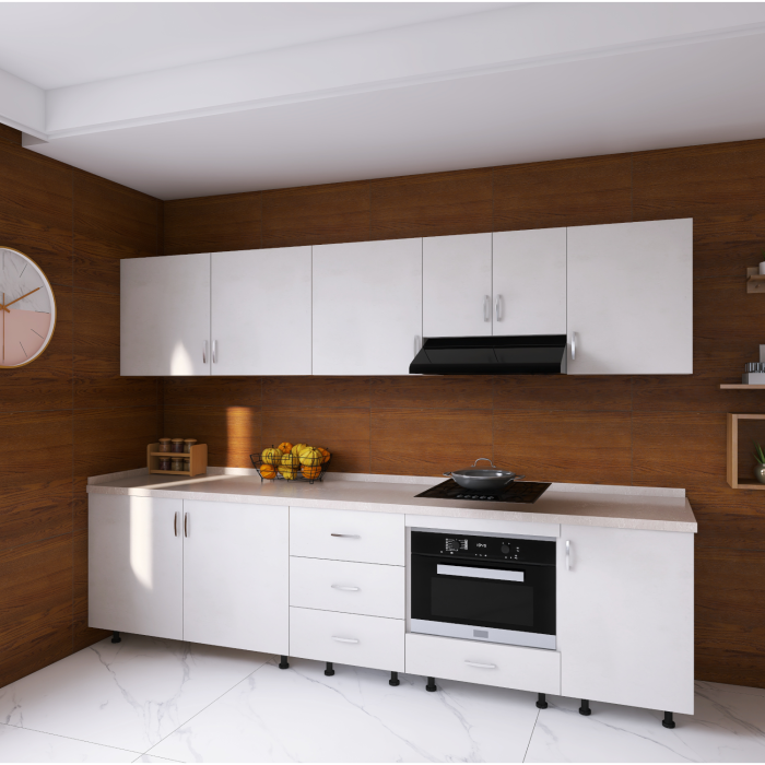 Bucatarie ADDA 220cm, Culoare Alb, Pal 18mm [2]