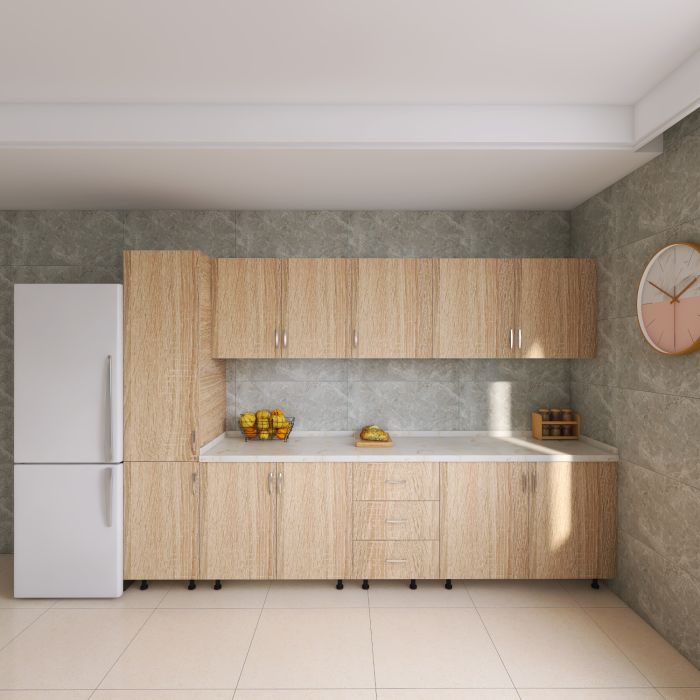 Bucatarie RIMINI 260 cm, Material PAL 18mm, Culoare Stejar Sonoma , Blat termorezistent 2.8cm [1]