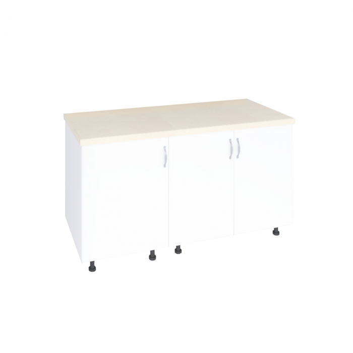 Corp Inferior Bucatarie 120x50x90 cm, Culoare Alb, Pal 18mm, Blat Termorezistent 2.8 cm [4]