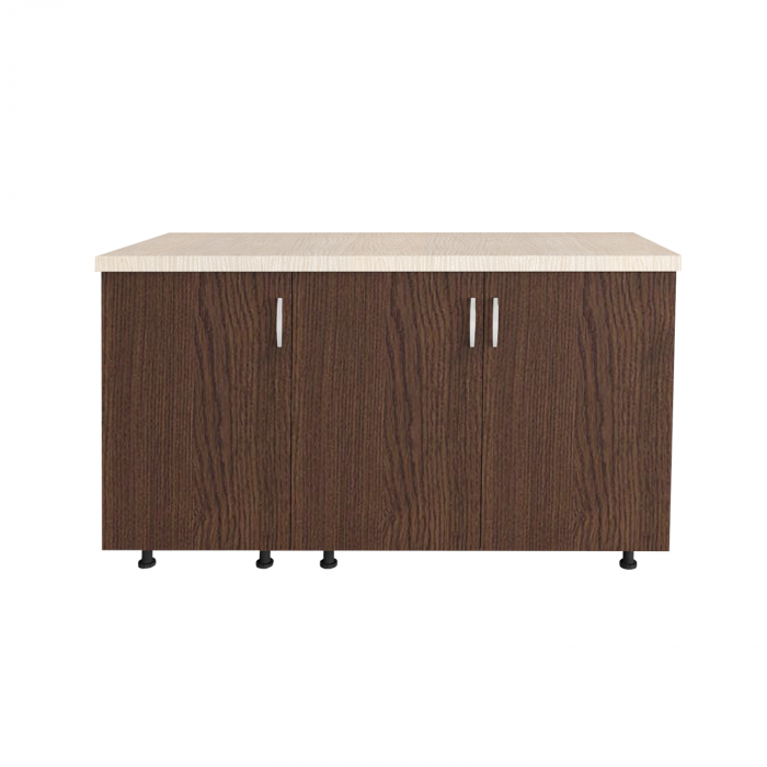 Corp Inferior Bucatarie L120xA50xH90 cm, Culoare WENGE, Pal 18mm, Blat Termorezistent 2.8 cm [3]