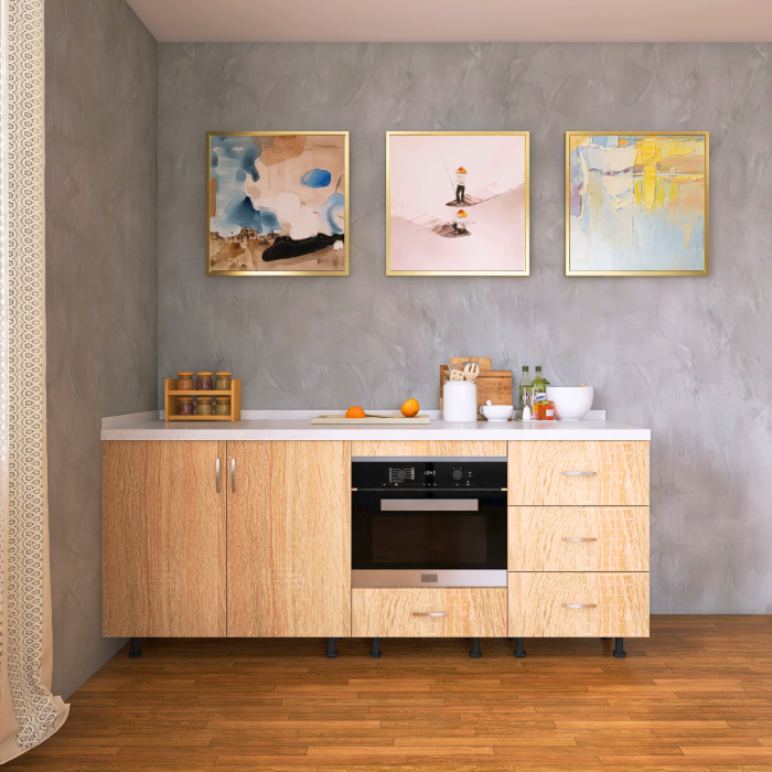 Corp Inferior Bucatarie  L180 x H90 x A50 cm, Stejar Sonoma, Pal 18mm, Blat Termorezistent 2,8 cm Grosime [3]