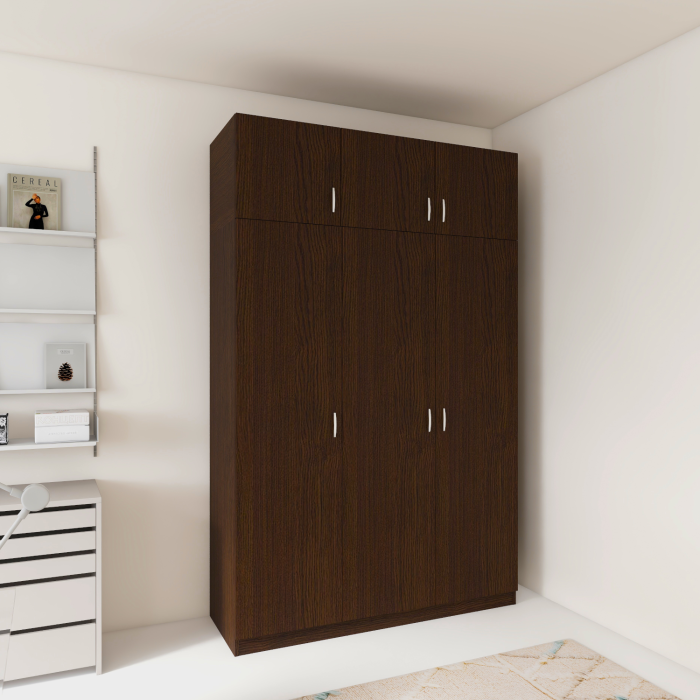 Dulap 3 usi GRANDE cu Suprapozabil, H240xA50xL120cm,Culoare Alb, Material Pal 18mm [4]