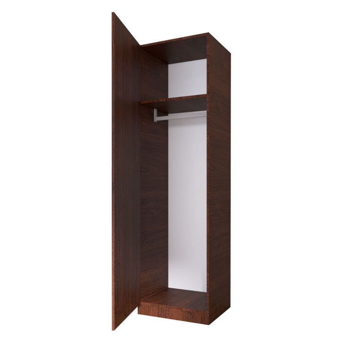 Dulap cu o usa cu bara haine, H200 x L50 x A50 cm, Material Pal 18mm, Culoare Wenge [2]