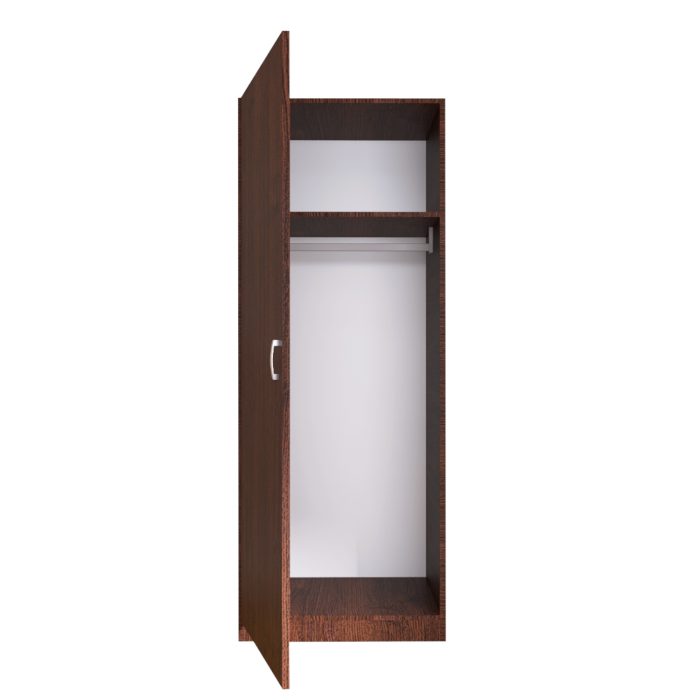 Dulap cu o usa cu bara haine, H200 x L50 x A50 cm, Material Pal 18mm, Culoare Wenge [3]