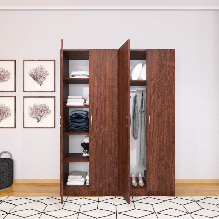 Dulap Depozitare Mario 4 Usi, Culoare Wenge, Material PAL 18mm [2]