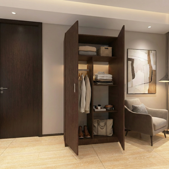 Dulap Depozitare RIO 175x100x50cm, Culoare WENGE ,Material PAL 18mm [2]