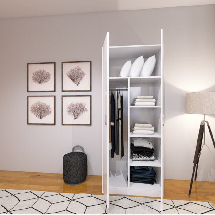 Dulap Depozitare RIO 175x100x50cm, Culoare Alb,Material PAL 18mm [1]