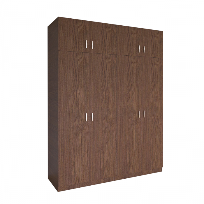 Dulap Dormitor cu Suprapozabil, H240 x L160 x A50, Culoare WENGE, Pal18mm [3]