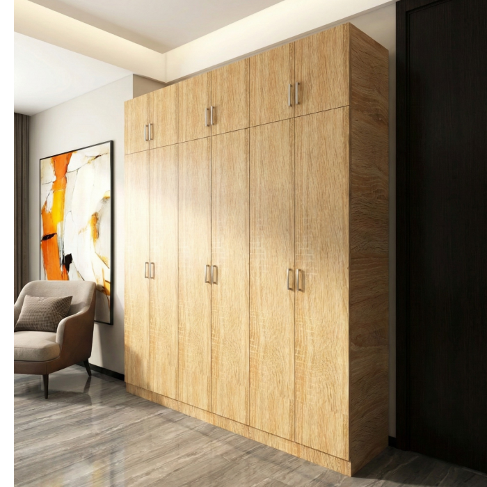 Dulap Dormitor cu Suprapozabil, H240 x L240 x A50, Culoare Stejar Sonoma, Pal18mm [2]