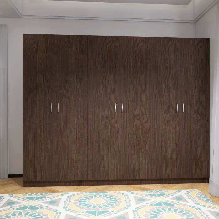 Dulap Haine cu 6 usi, L180 x H200 x A50cm, Material Pal18mm, Culoare Wenge [4]