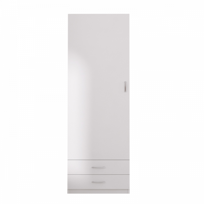 Dulap Mara, 200x50x50 cm, Culoare Alb ,Material Pal 18mm [3]