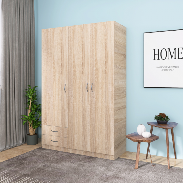 Dulap Milano, 200x130x50 cm, Material Pal 18mm, Culoare Sonoma [3]